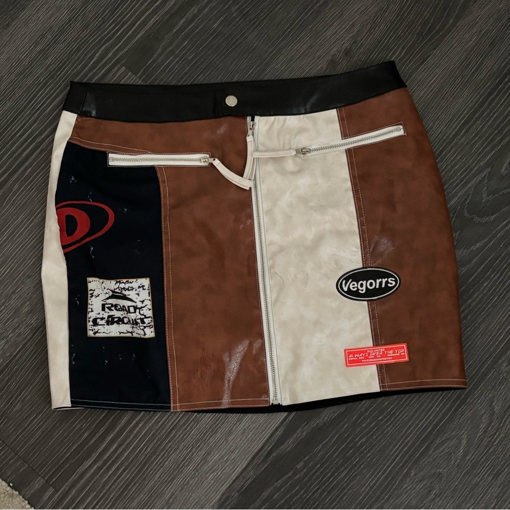 Fashion Nova Leather Skirt
